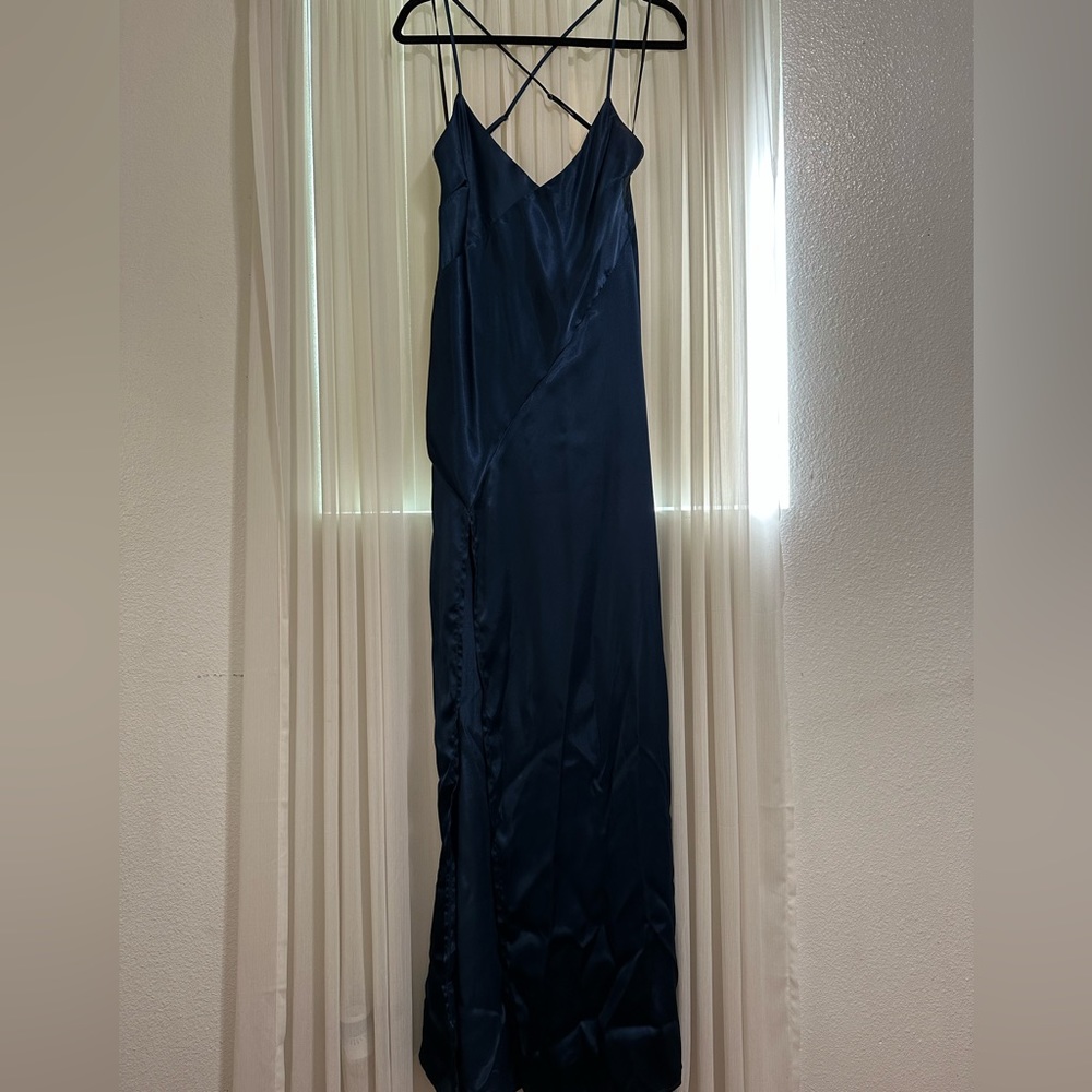 Satin effect formal dress